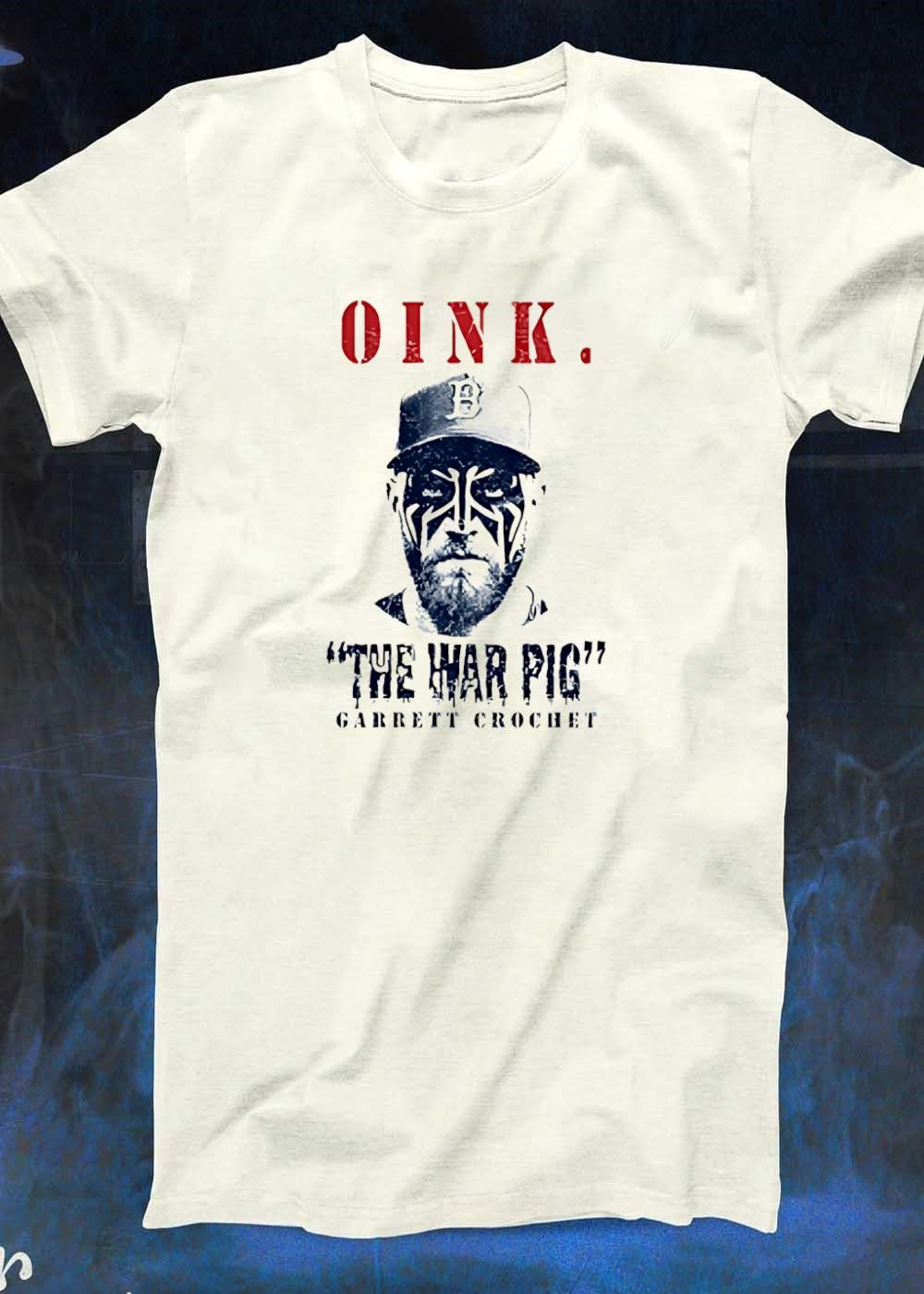The War Pig Garret Crochet Oink Baseball T-Shirt