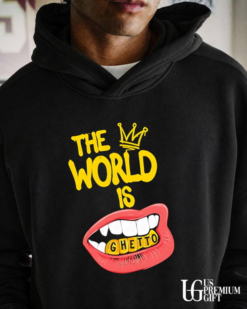 The World Is Ghetto with Gold Grillz Hip Hop Culture shirt