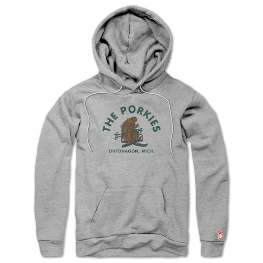 PORCUPINE MOUNTAINS STATE PARK - THE PORKIES ALL SEASON HOODIE (UNISEX)