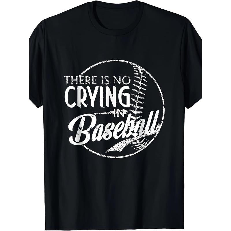 There Is No Crying In Baseball Sports Funny Baseball T-Shirt - 220g made in usa Hoodie, Sweatshirt | UrbanDripWear.com