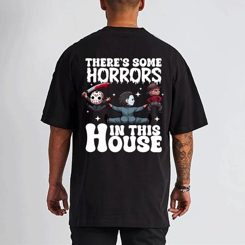 There's Some Horror In This House Shirt, Hallowen Shirt,  Cute Fall Shirt, Spooky Season Hoodie, Sweatshirt