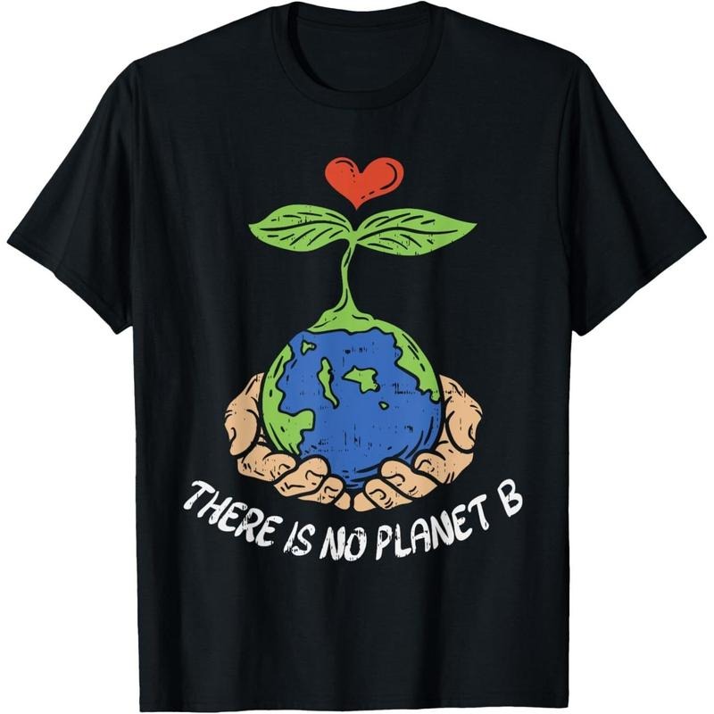 Theres Is No Planet B Shirt Earth Day Eco Plant Hand T-Shirt Hoodie Sweatshirt | UrbanDripWear.com