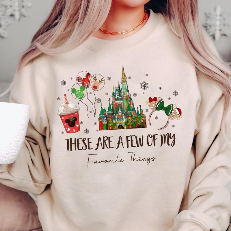 These Are a Few of my Favorite Things Christmas Crewneck Sweatshirt, Hoodie, T-shirt | UrbanDripWear.com
