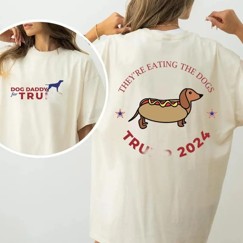 They Are Eating The Dogs T-Shirt , Trum 2024, Dog Cat Trum, Trump Debate, Dog Cat Lovers, Funny Trendy Classic, Graphic...