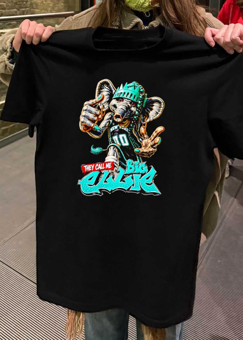They Call Me Big Ellie Elephant Statue of Liberty New York Jersey T-Shirt