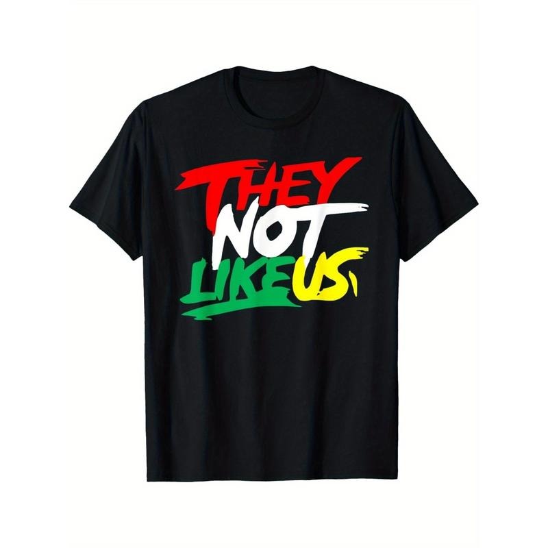They Not Like Us Juneteeth Black History Month Women Men T-Shirt Cotton Crew Neck T-Shirt, Casual Soft Men's T-Shirt...