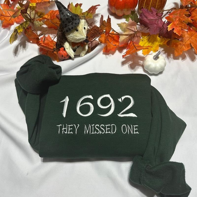 They missed one embroidered Halloween sweatshirt T-Shirts, Hoodie | UrbanDripWear.com