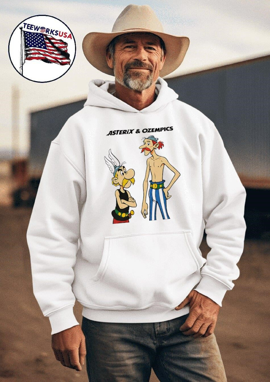 Thin Obelix Comic Asterix And Ozempics Funny Shirt