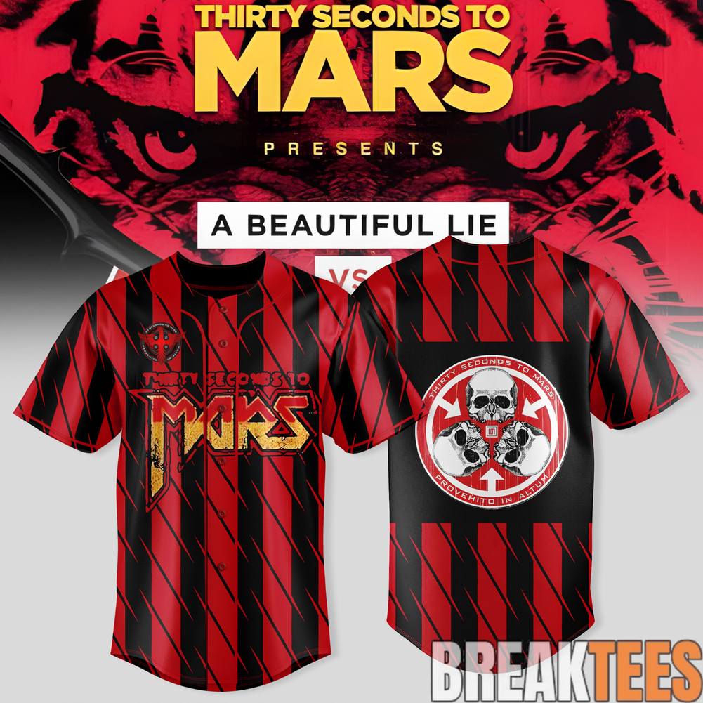 Thirty Seconds to Mars ”A Beautiful Lie vs. This Is War” European Tour Special Jersey