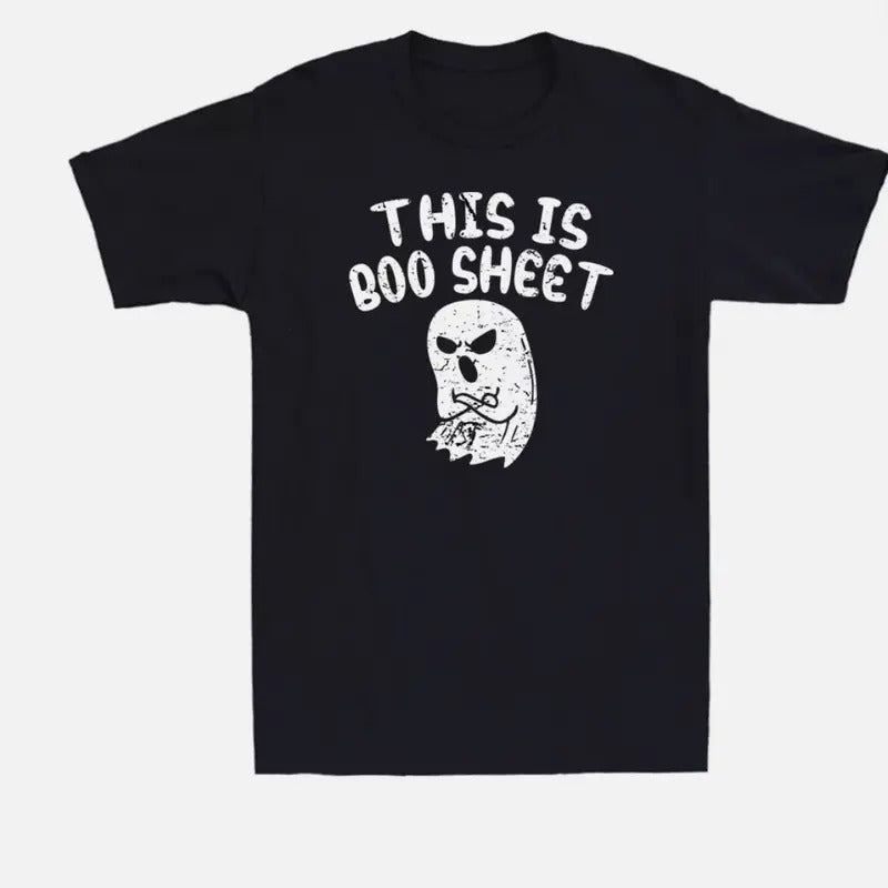 This Is Boo Sheet Ghost Pun Funny Halloween Costume Men's T-Shirt Hoodie, Sweatshirt | UrbanDripWear.com