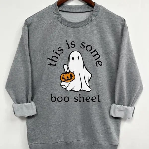 This is Some Boo Sheet, Spooky Cute Sweatshirt, Pumpkin Shirt, Halloween Sweatshirt, Halloween Shirt, Unisex Classic...