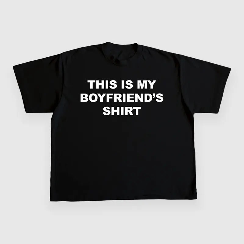 This is my boyfriends shirt custom printed t-shirt Hoodie, Sweatshirt | UrbanDripWear.com