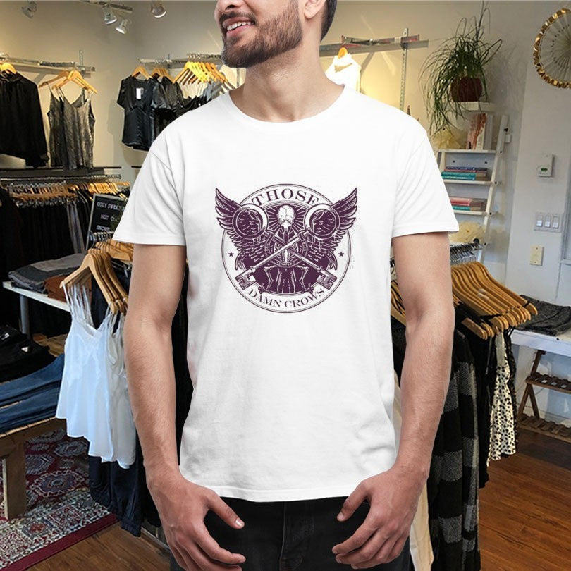 Those Damn Crows Skeleton Wings Keys Shirts