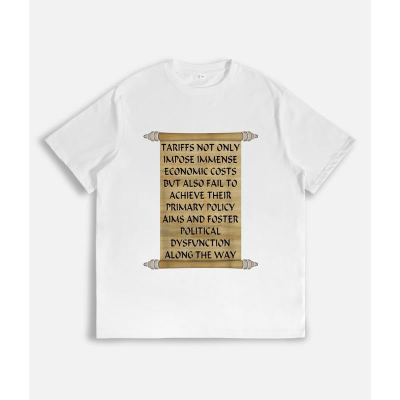 Thought - provoking T - Shirt: Scroll - styled Graphic with Anti