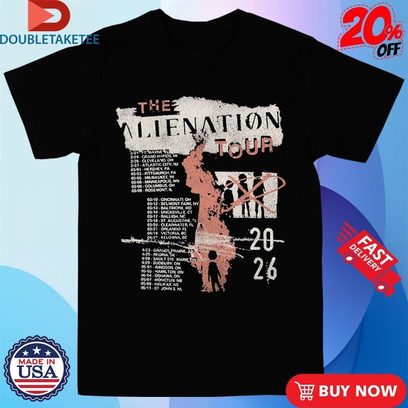 Three Days Grace 2026 The Alienation Tour Dates Shirts