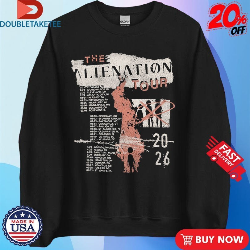 Three Days Grace 2026 The Alienation Tour Dates Shirts