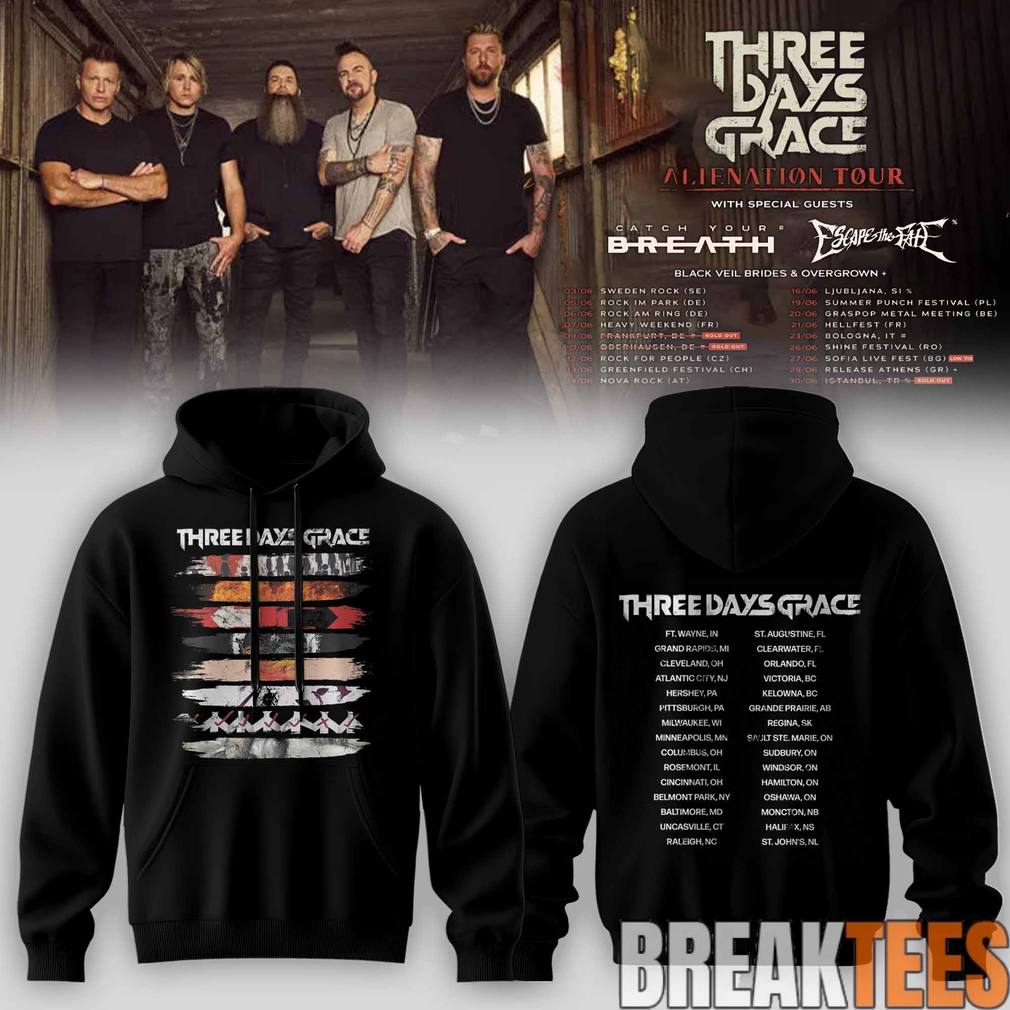 Three Days Grace Alienation Tour 2026 Special Hoodie