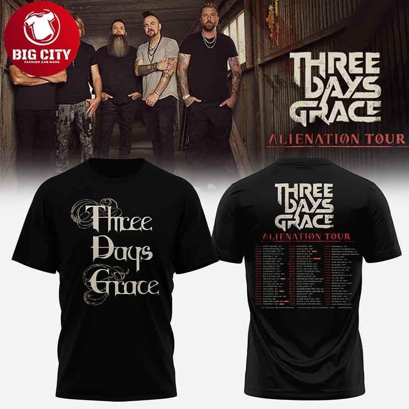 Three Days Grace – Alienation Tour Two Sided Shirt