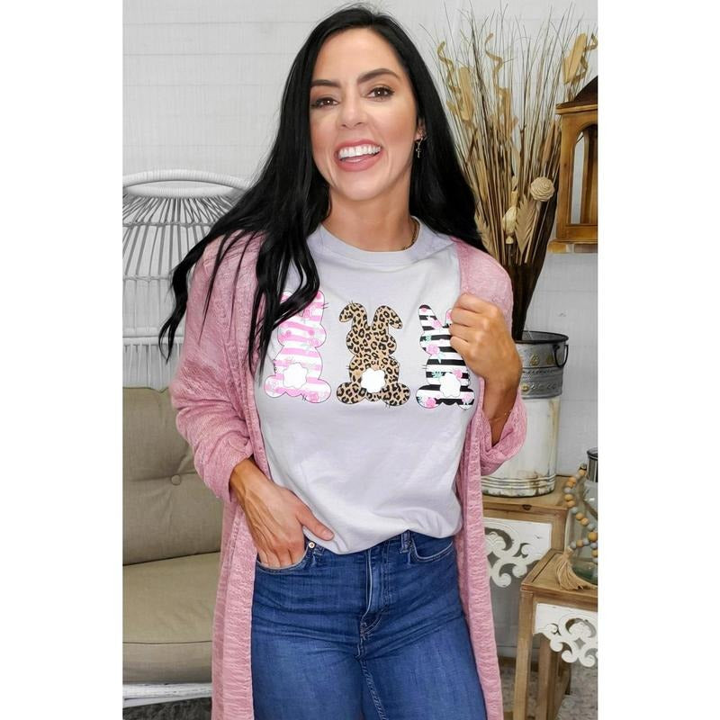 Three Trendy Bunnies Easter T-Shirt Hoodie, Sweatshirt | UrbanDripWear.com