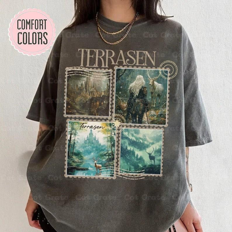 Throne Of Glass Aelin Galathynius Shirt - Terrasen ACOTAR Tee Best Price Hoodie, Sweatshirt | UrbanDripWear.com