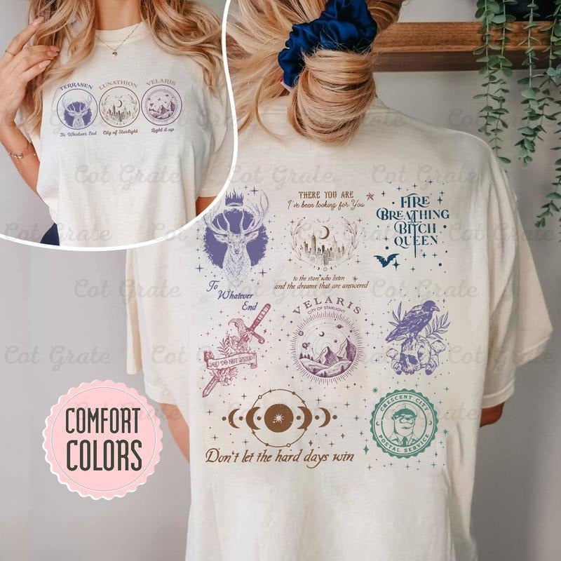 Throne of Glass Sweatshirt - Velaris, City of Starlight Design Best Price T-Shirts, Hoodie | UrbanDripWear.com