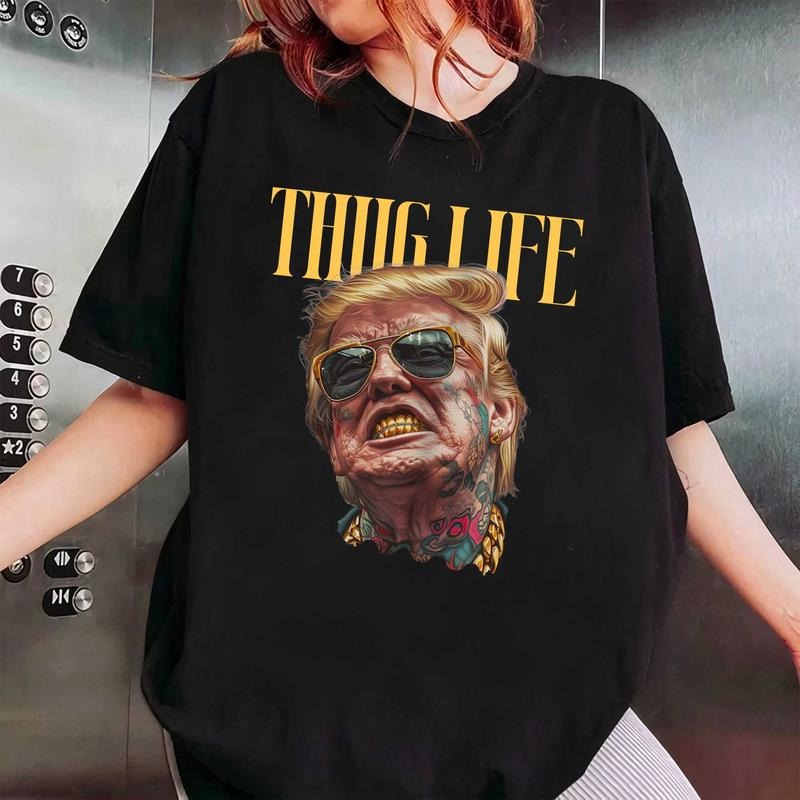 Thug Life TruUmmP Golden Grillz Shirt, Thug Life TruumPP Shirt, Maga shirt,Trending Tee, Country Music Concert Merch,...
