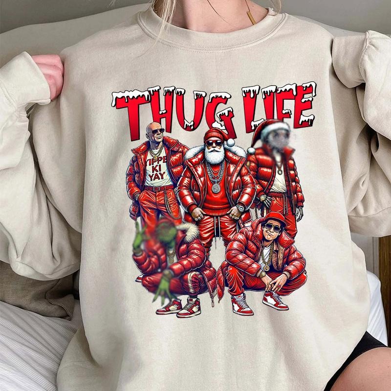 ThugLife Shirt, Christmas Shirt, Xmas Movies Sweatshirt, Trending Christmas Shirt, Christmas Gifts Hoodie | UrbanDripWear.com