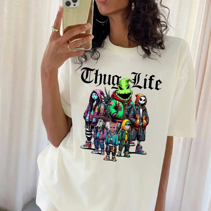 Thuglife Halloween Shirt, Hallowen Shirt,  Cute Fall Shirt, Spooky Seasonstyle{n002}2 Hoodie, Sweatshirt | UrbanDripWear.com