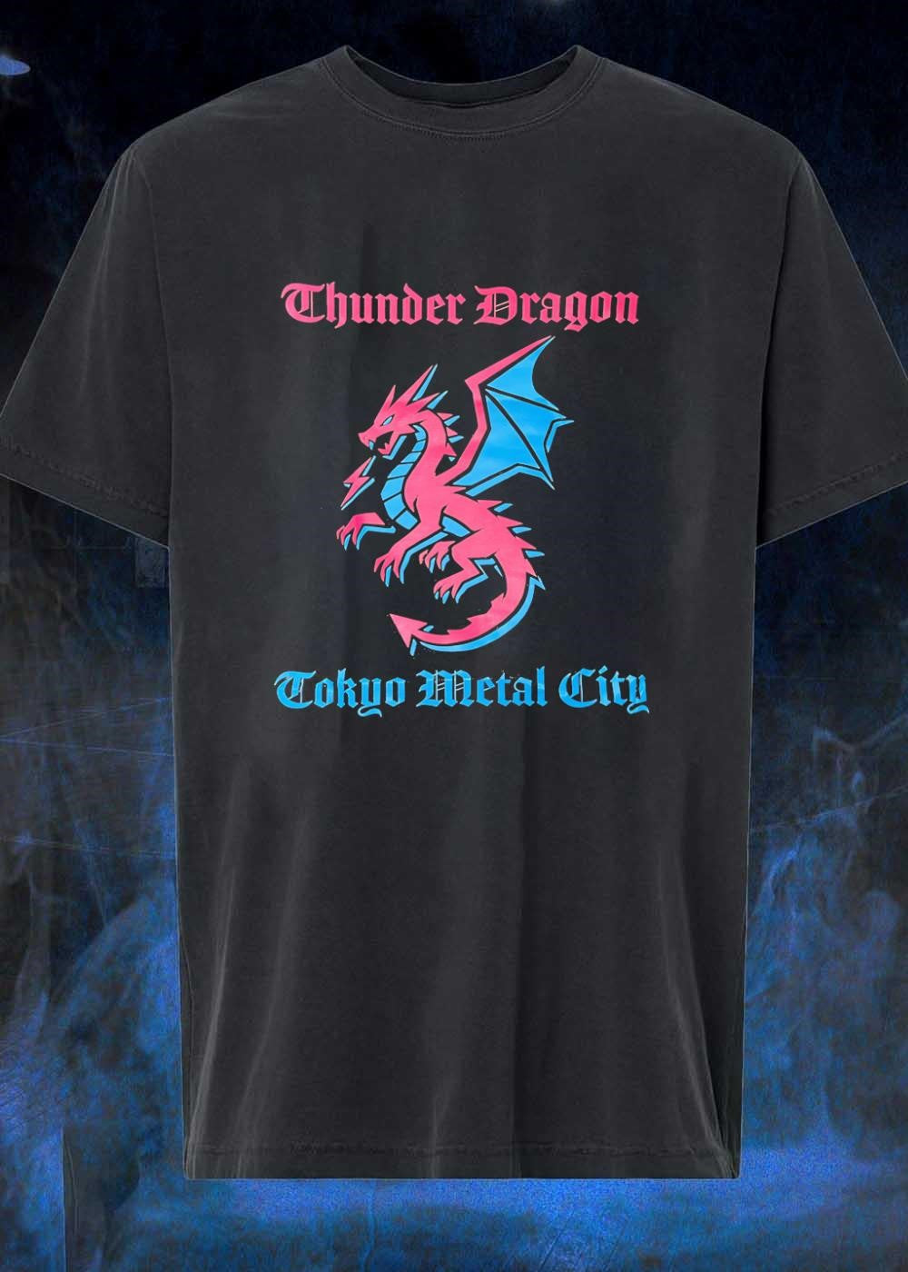 Thunder Dragon Tokyo Metal City Graphic T-Shirt