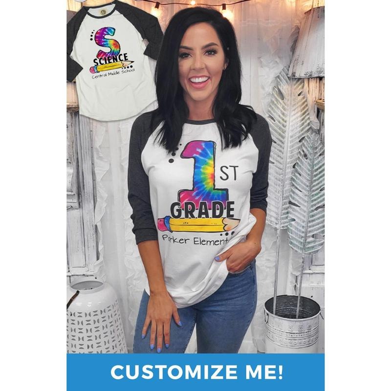Tie Dye Teacher Vibes Raglan T-Shirt Hoodie, Sweatshirt | UrbanDripWear.com