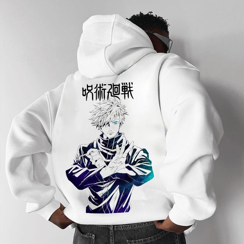 [Tiktok Shipping] Jujutsu Kaisen Unisex FallFreshness outfits men streetwear 80s 90s graphic tees cotton Anime funny 300g...