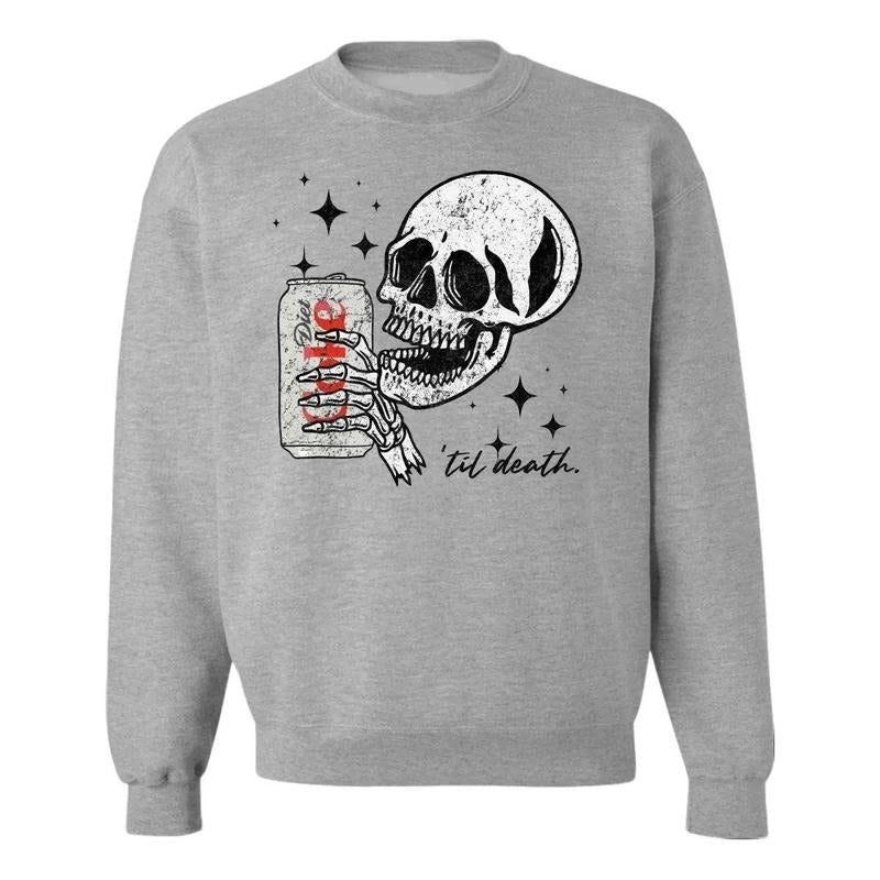 'Til Death Diet Coke' Sweatshirt, Halloween Diet Coke Crewneck T-Shirts, Hoodie | UrbanDripWear.com