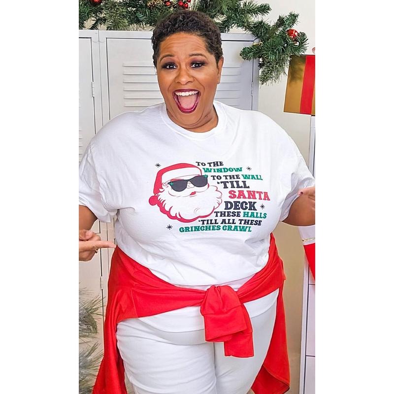 Till Santa Deck's The Halls Graphic T-Shirt Hoodie, Sweatshirt | UrbanDripWear.com