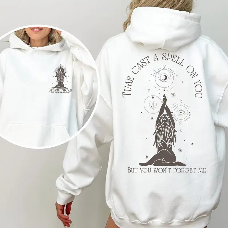 Time Cast A Spell On You Stevie Nicks 2 Side Shirt  Sweatshirt Hoodie, Gift for her Comfort Cotton | UrbanDripWear.com