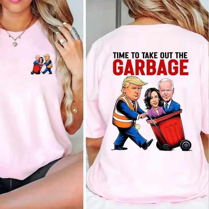 Time To Take Out The Garbage Shirt, Garbage For Trumpp Shirt 01NOV24TT3 Cotton Top Hoodie, Sweatshirt | UrbanDripWear.com
