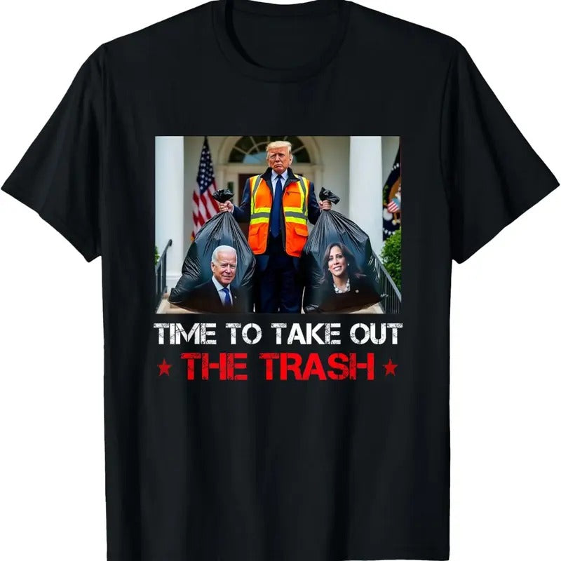 Time To Take Out The Trash Trump Garbage Man T-Shirt Hoodie, Sweatshirt | UrbanDripWear.com