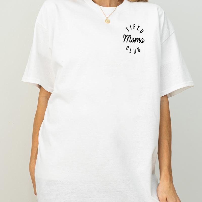 Tired Moms Club T-Shirt, Mom Life Tee, Mother's Day Shirt, Funny Mom Shirt, Mom Appreciation Shirt, Gift for Mom, Cotton...