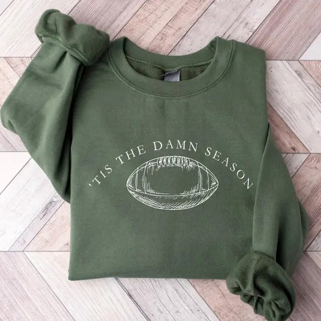 Tis The Damn Season Football Sweatshirt,Tis The Damn Season Football Sweatshirt, College Football Game Day Shirt,College...
