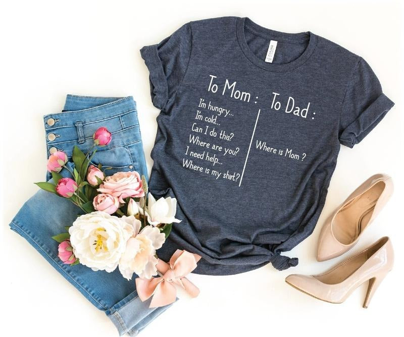 To Mom To Dad Shirt To Mom Shirt For Mother Shirt Gift Mothers Day Shirt Strong Mother Shirt Mom T-shirt Gift Mothers Day...