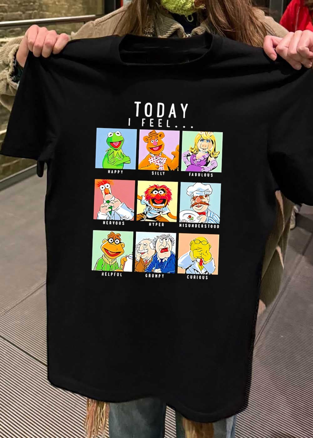 Today I Feel Muppet Emotions Grid Graphic T-Shirt