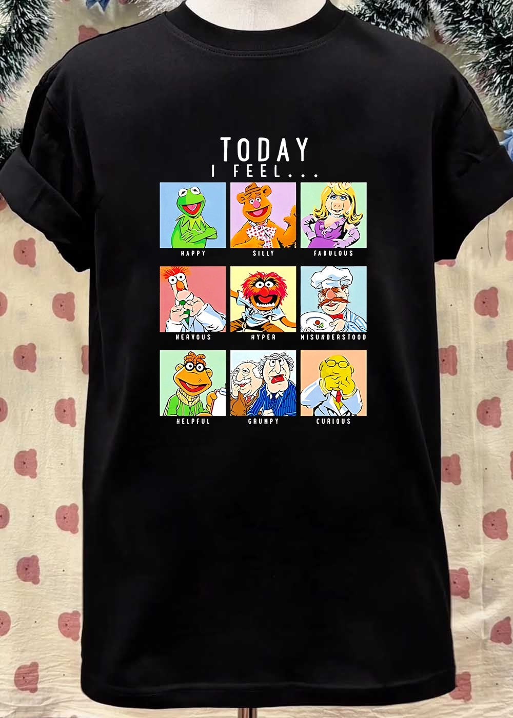 Today I Feel Muppet Emotions Grid Graphic T-Shirt