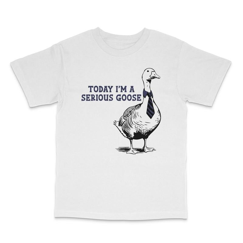 Today I'm A Serious Goose Custom Printed T-Shirt Hoodie, Sweatshirt | UrbanDripWear.com