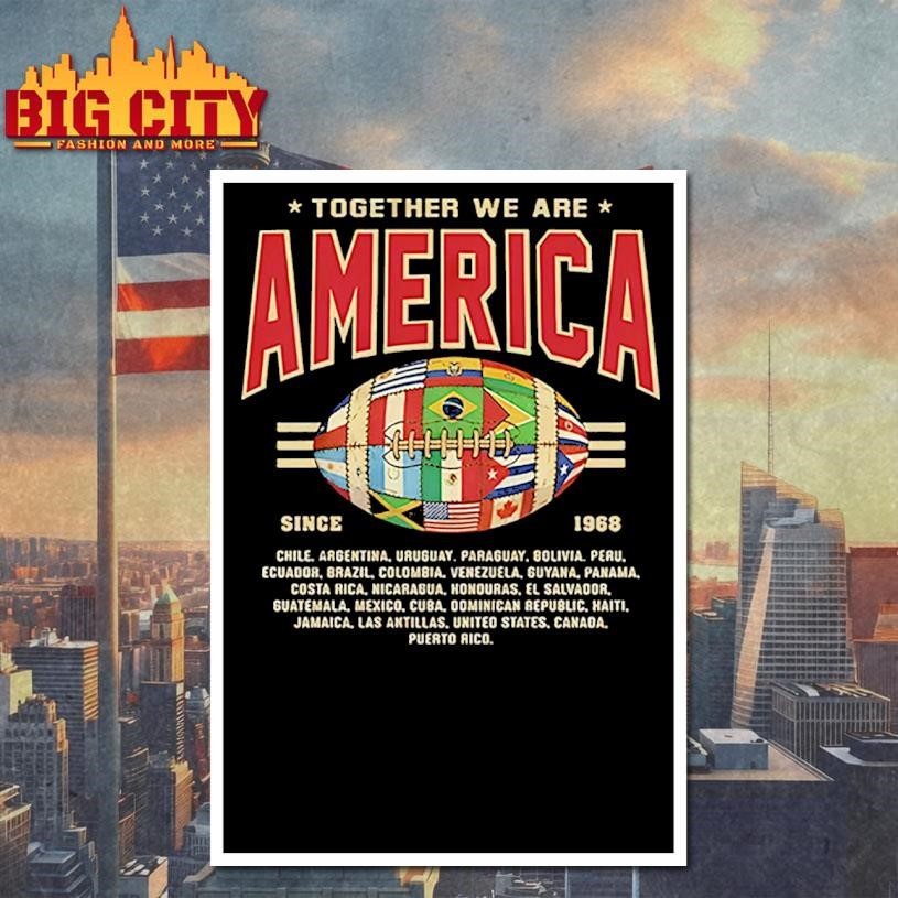 Together We Are America American Football Shirt