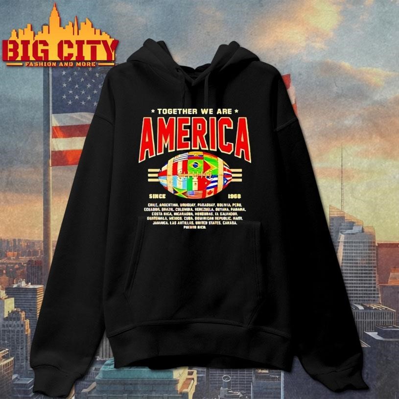 Together We Are America Football Since 1968 Flag Shirt