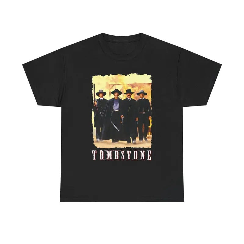 Tombstone Movie Huckleberry Black Navy Red T-Shirt Hoodie, Sweatshirt | UrbanDripWear.com