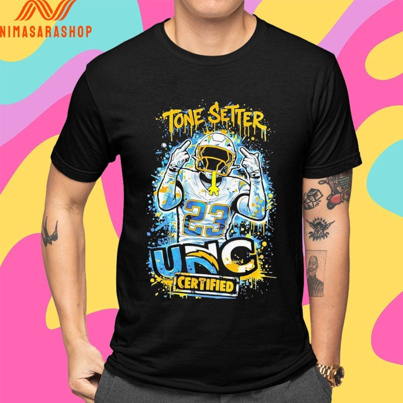 Tony Jefferson Los Angeles Chargers Tone Setter 23 Unc Certified Shirts