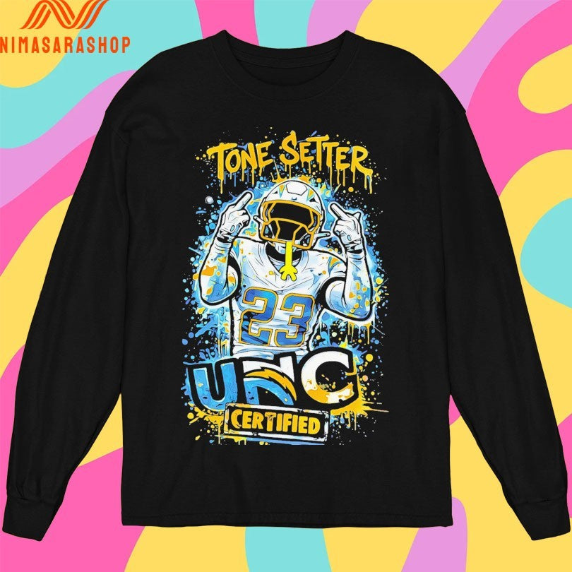 Tony Jefferson Los Angeles Chargers Tone Setter 23 Unc Certified Shirts