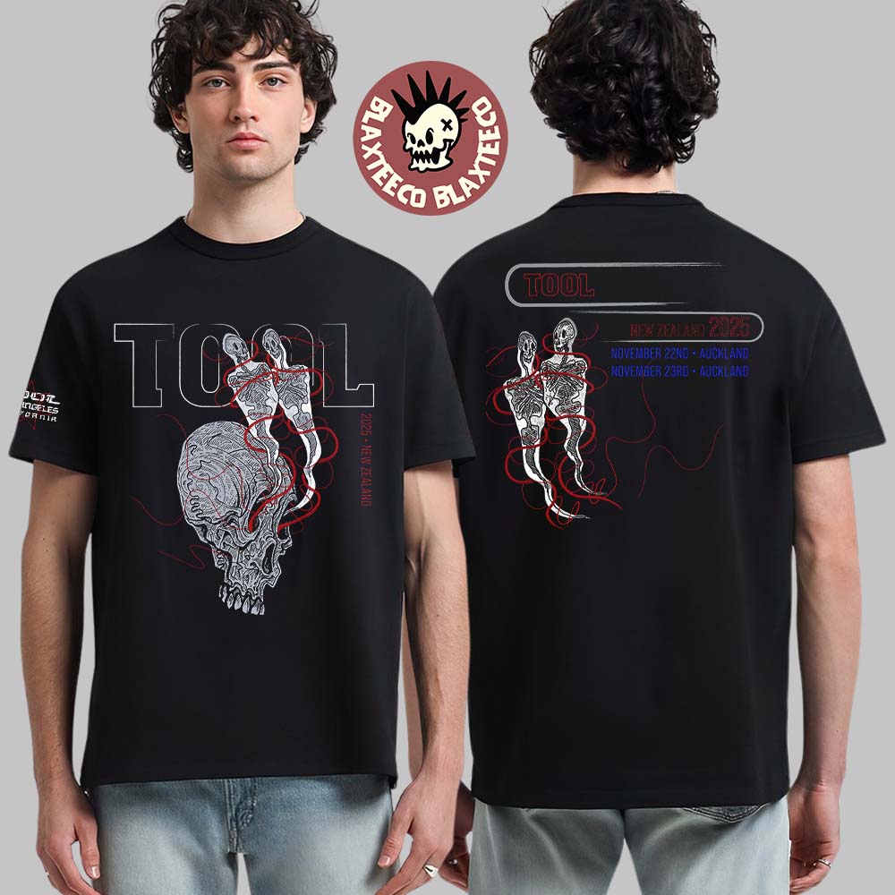 Tool 2025 New Zealand Tour With Dates Back Event T-Shirt