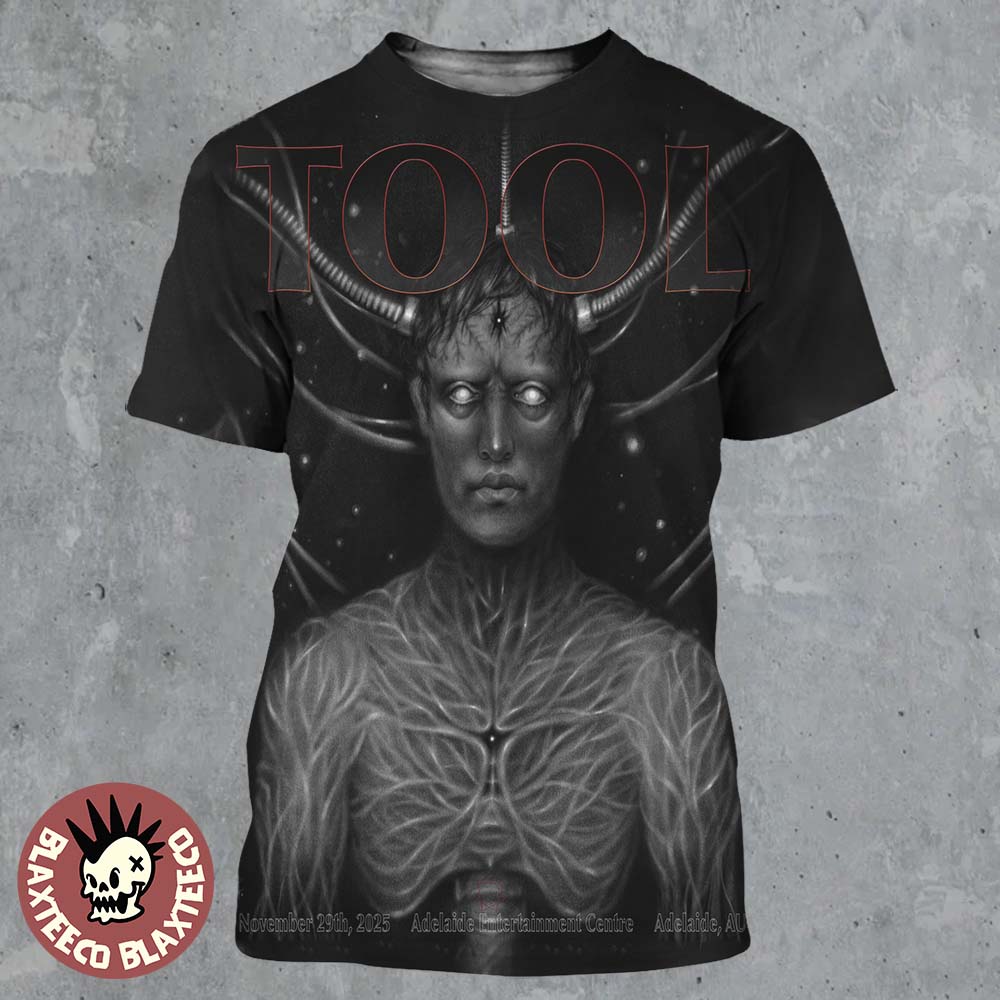 Tool Adelaide Australia 2025 Night 2 Event Poster At Adelaide Entertainment Centre On November 29 2025 All Over Print Shirt
