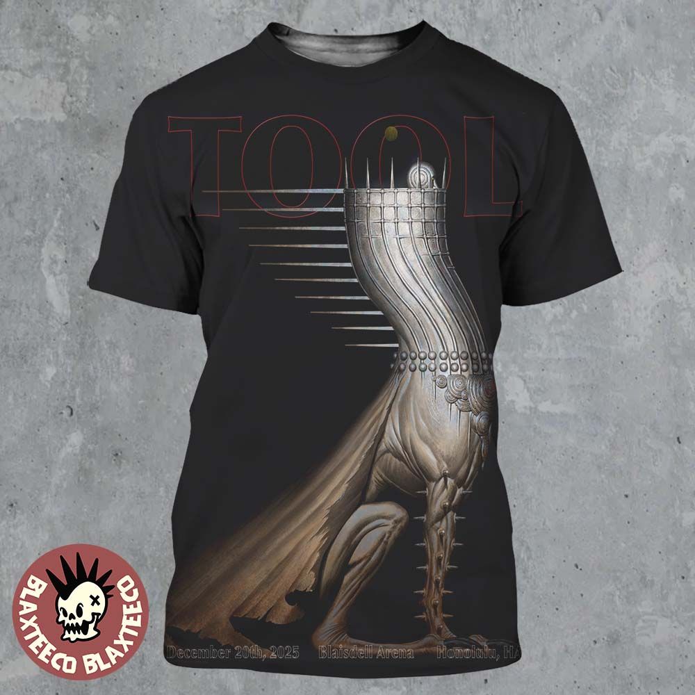Tool Honolulu Hawaii 2025 Night 2 Event Poster At Blaisdell Arena On December 20 2025 All Over Print Shirt